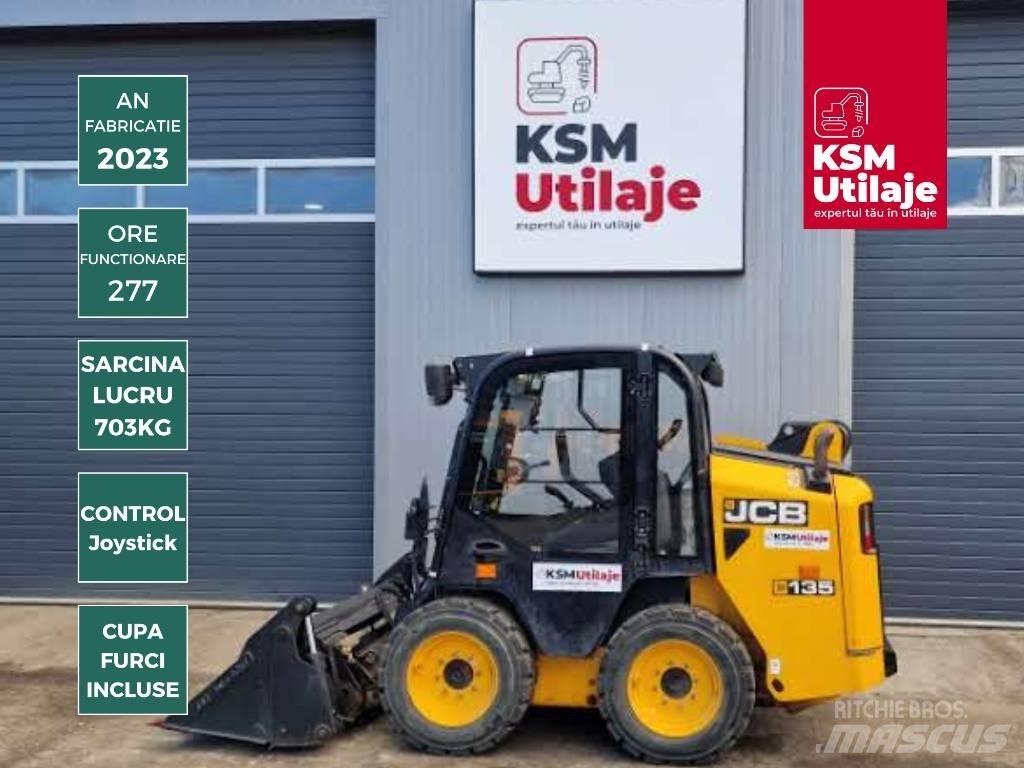JCB 135 Carregadoras de direcção deslizante
