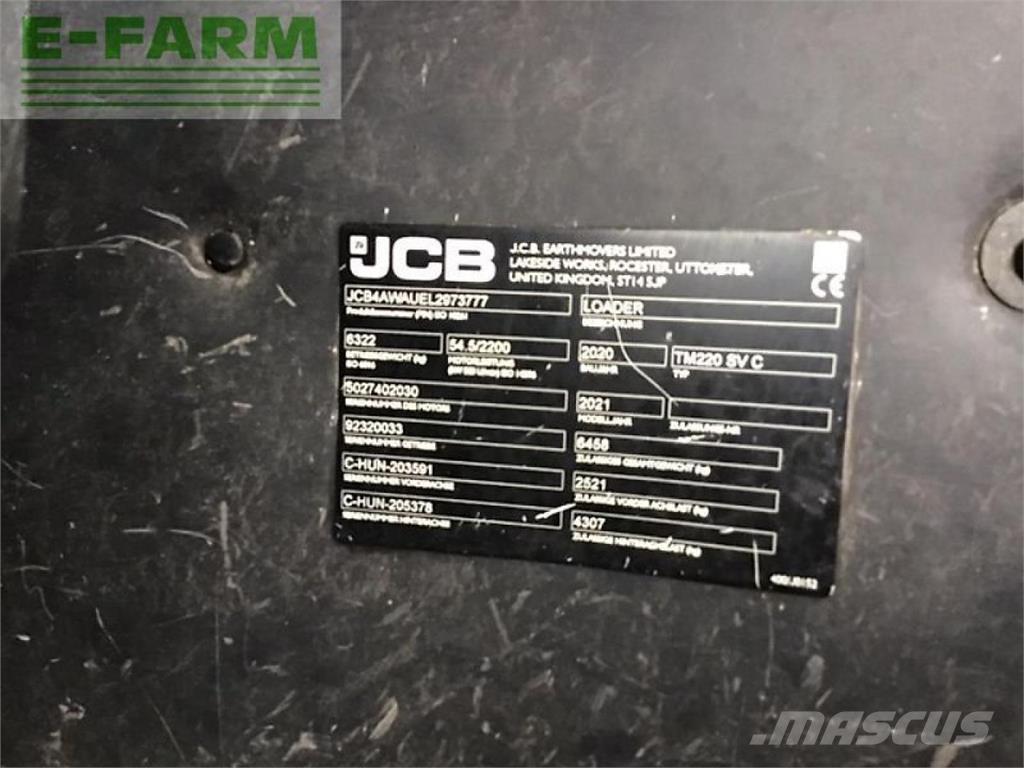 JCB tm 220 Telescópicas para Agricultura