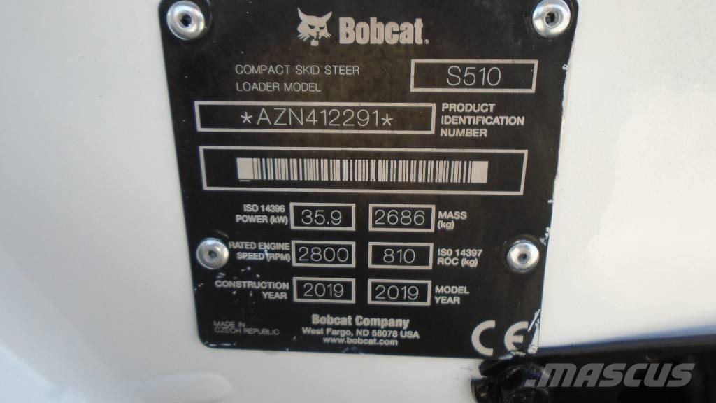 Bobcat S 510 Carregadoras de direcção deslizante