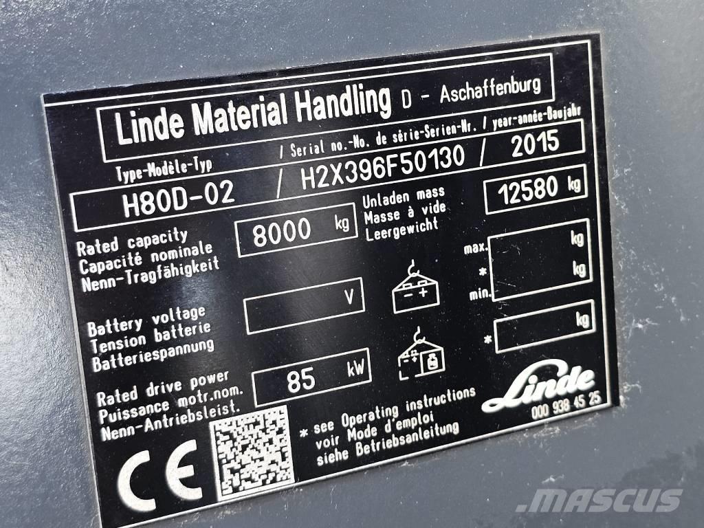 Linde H80D-02 Empilhadores Diesel