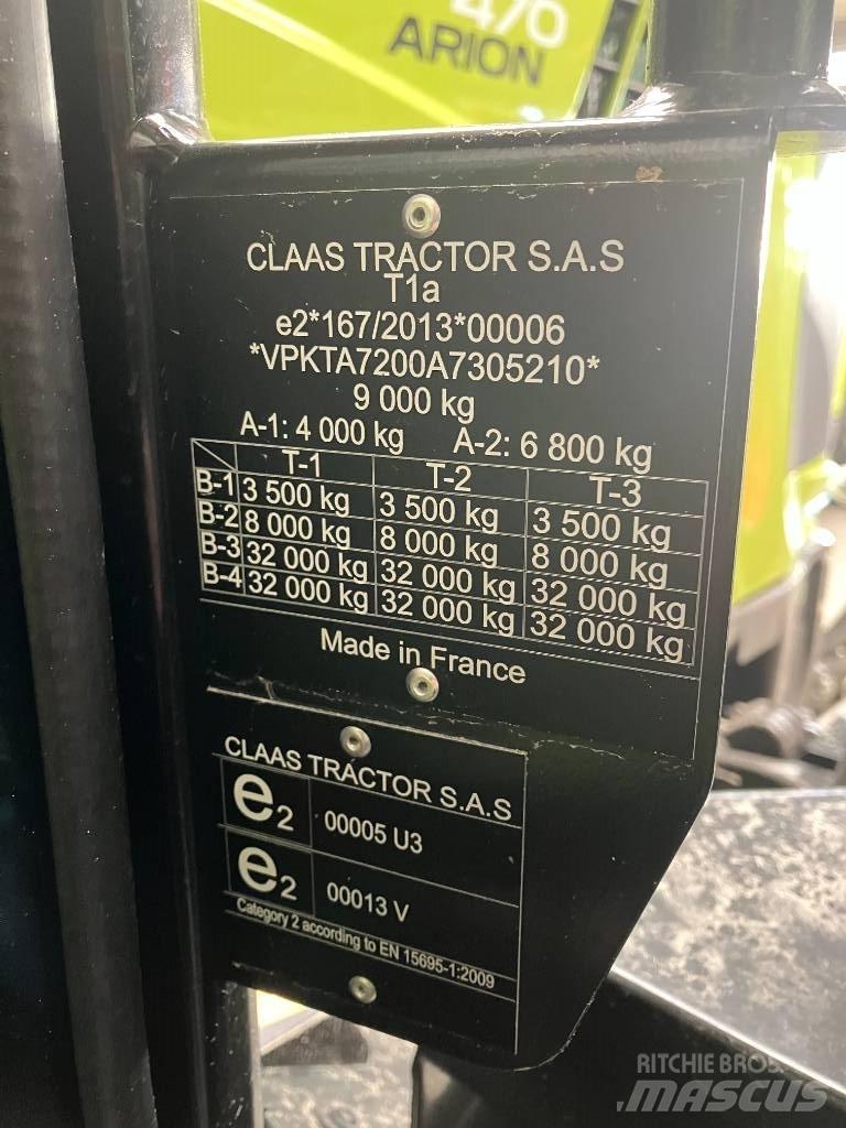 Claas Arion 470 Tratores Agrícolas usados