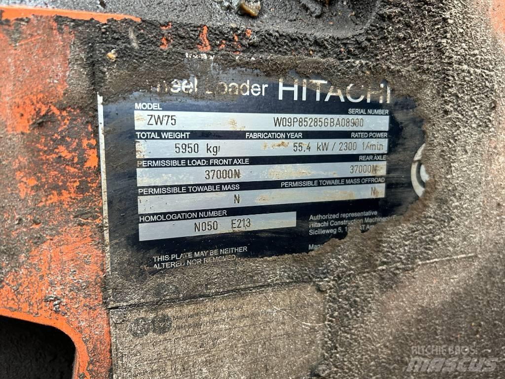 Hitachi ZW 75 Pás carregadoras de rodas