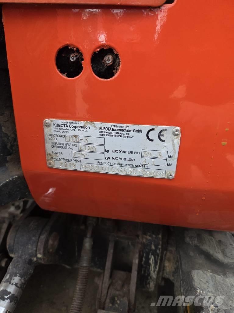 Kubota U 10-3 Mini Escavadoras <7t