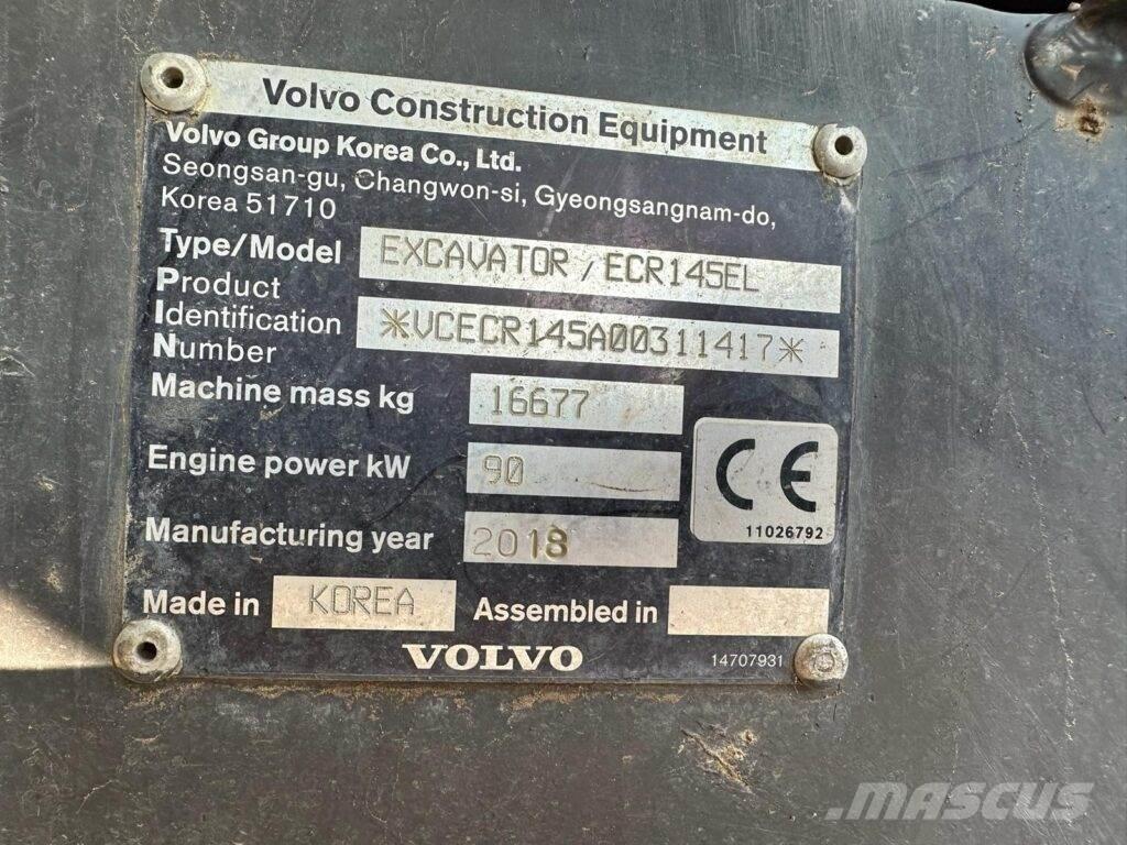Volvo ECR145EL Escavadoras de rastos