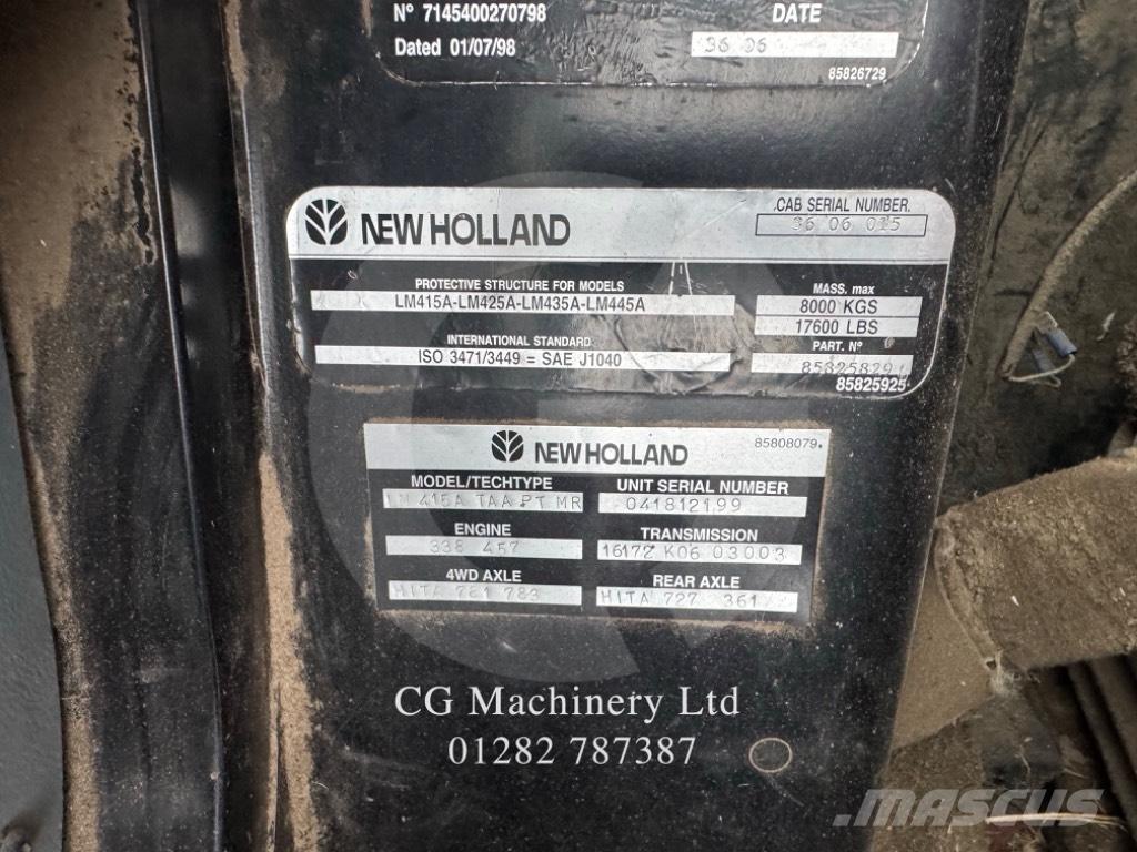 New Holland LM 415 A Telescópicas para Agricultura