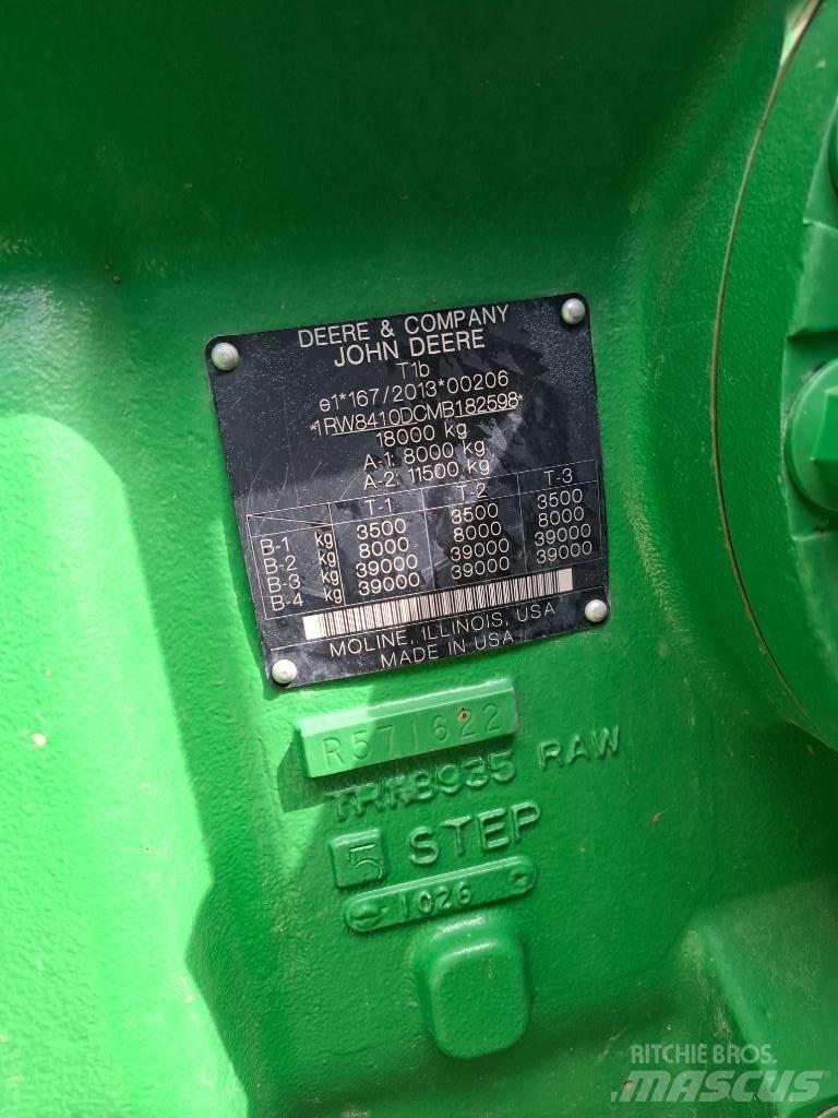 John Deere 8R410 Tratores Agrícolas usados