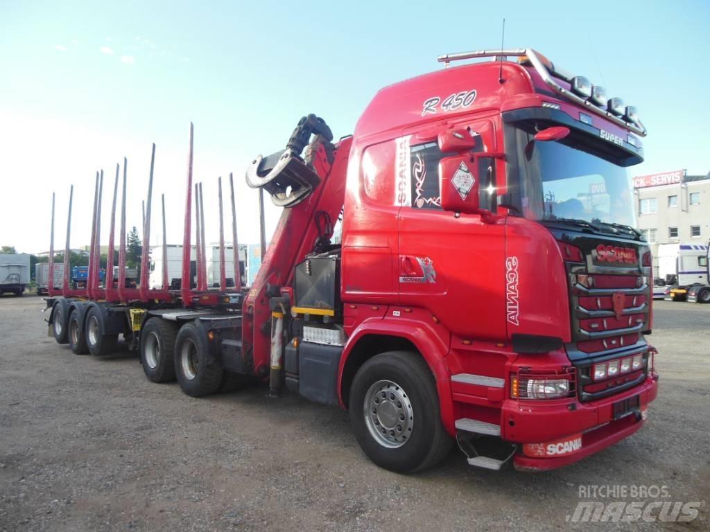 Scania R 450 Camiões de transporte de troncos