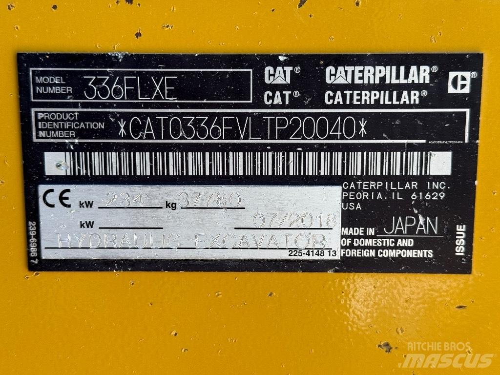 CAT 336 FL Escavadoras de rastos