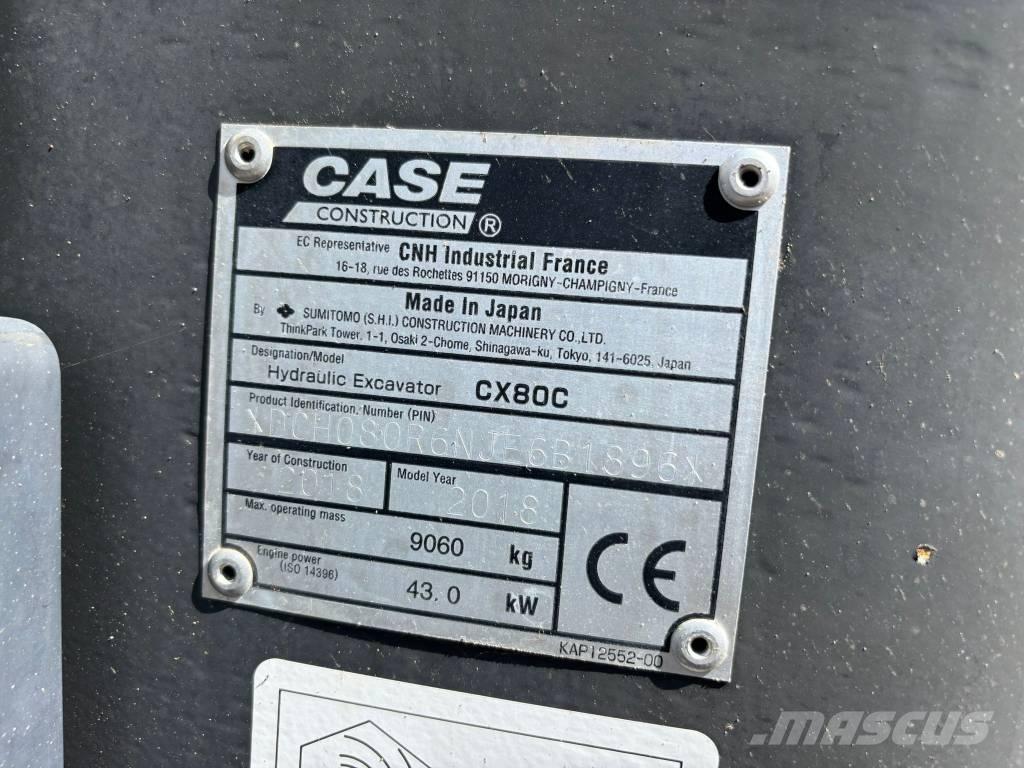 CASE CX 80 C Escavadoras Midi 7t - 12t