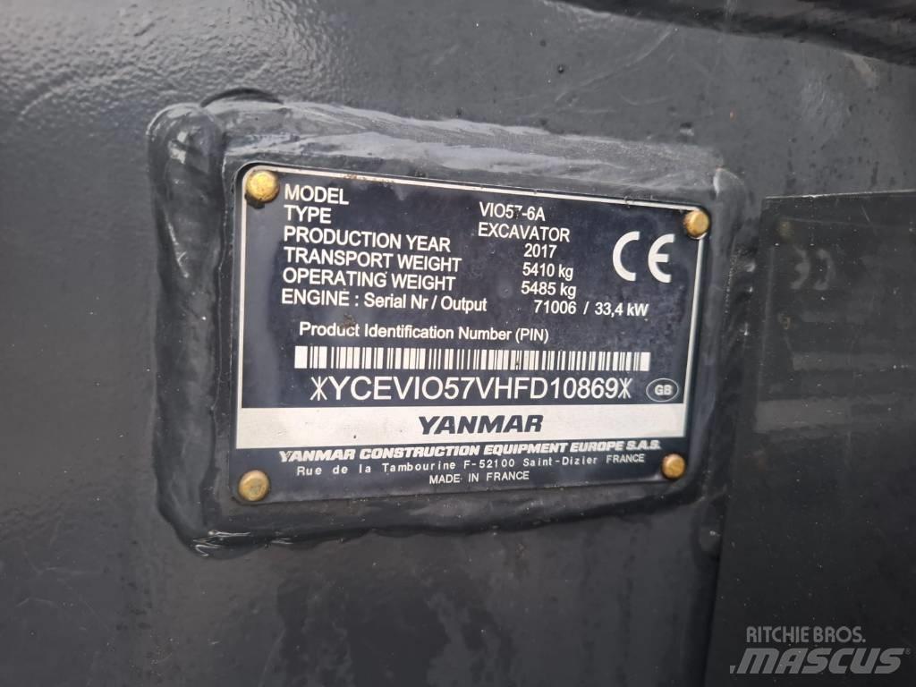 Yanmar Vio 57-6A Mini Escavadoras <7t