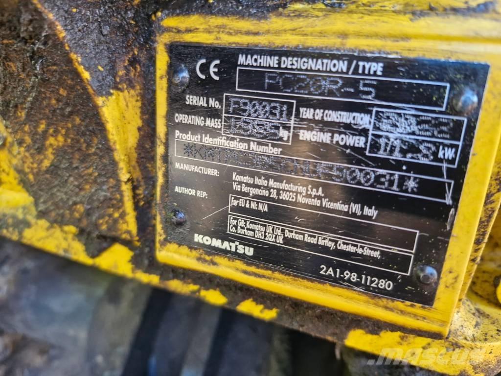 Komatsu PC 20 R-5 Mini Escavadoras <7t