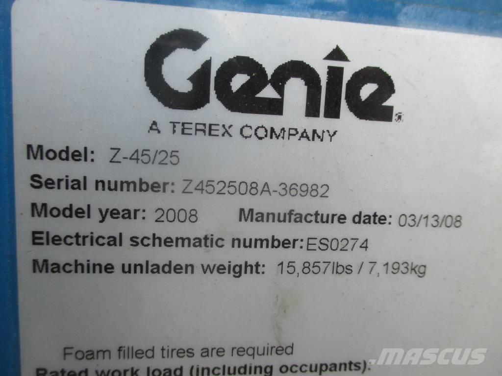 Genie Z 45/25 J DC Elevadores braços articulados