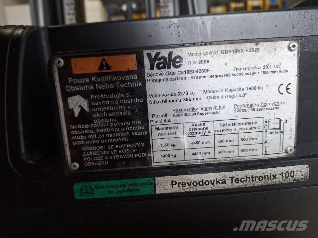 Yale GDP 16 VX Empilhadores a gás