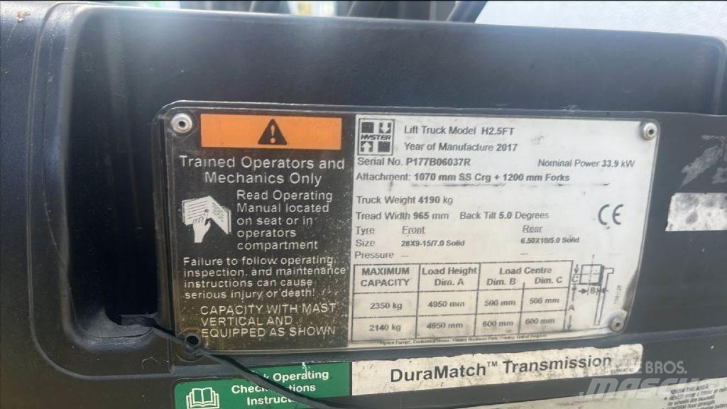 Hyster H 2.5 FT Empilhadores Diesel