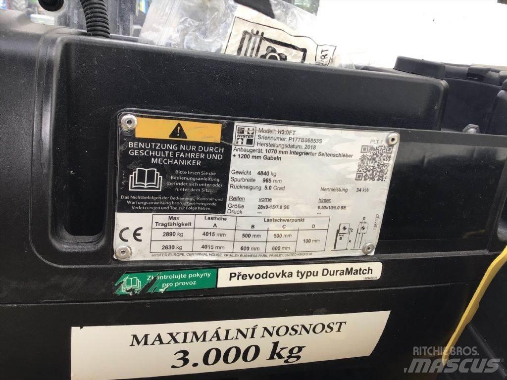 Hyster H 3.0 FT Empilhadores Diesel