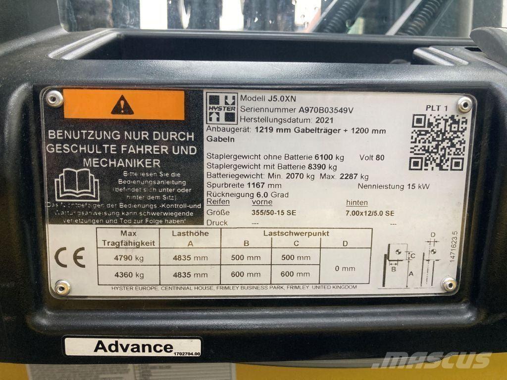 Hyster J 5.0 XN Empilhadores eléctricos