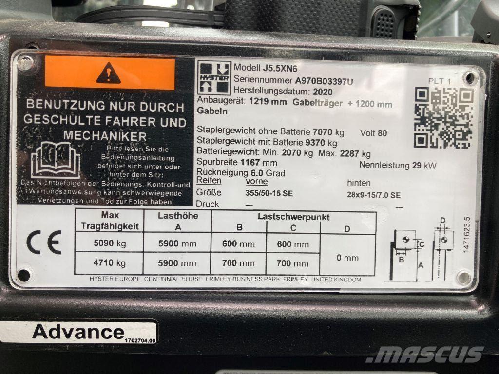 Hyster J 5.5 XN6 Empilhadores eléctricos