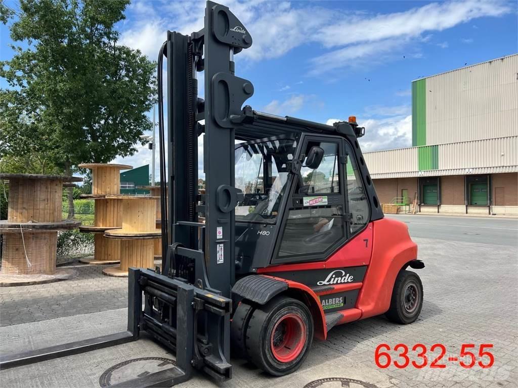 Linde H 80 D 02 900 Empilhadores Diesel