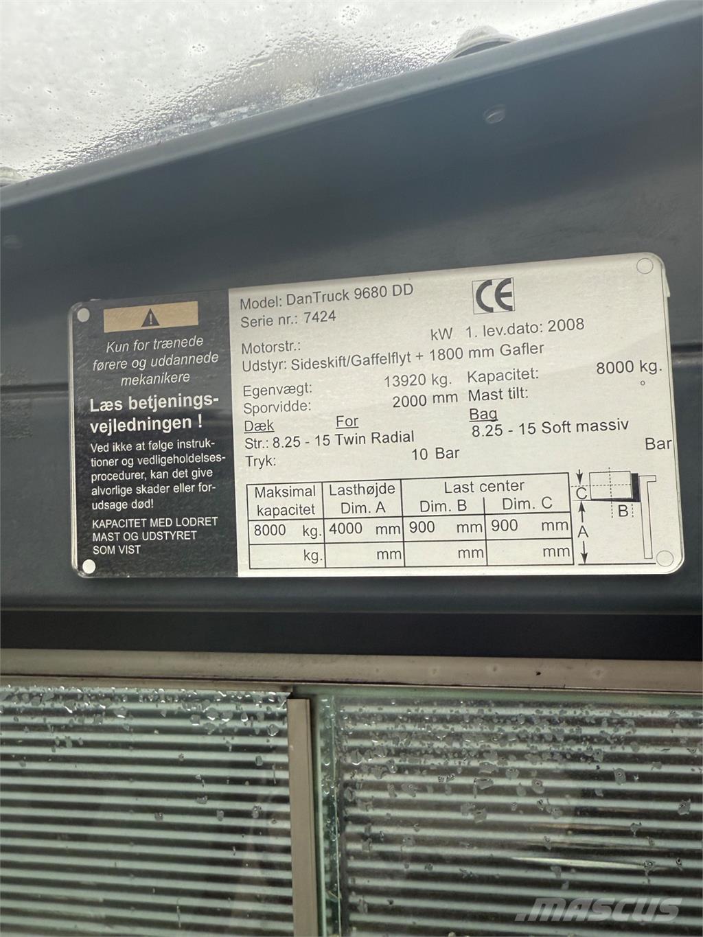 Dantruck 9680DD Empilhadores Diesel