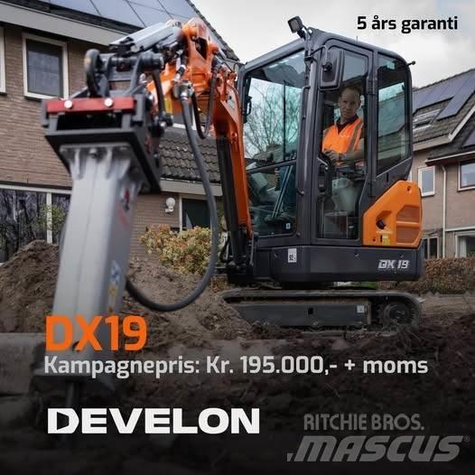 Develon DX19-7 Mini Escavadoras <7t