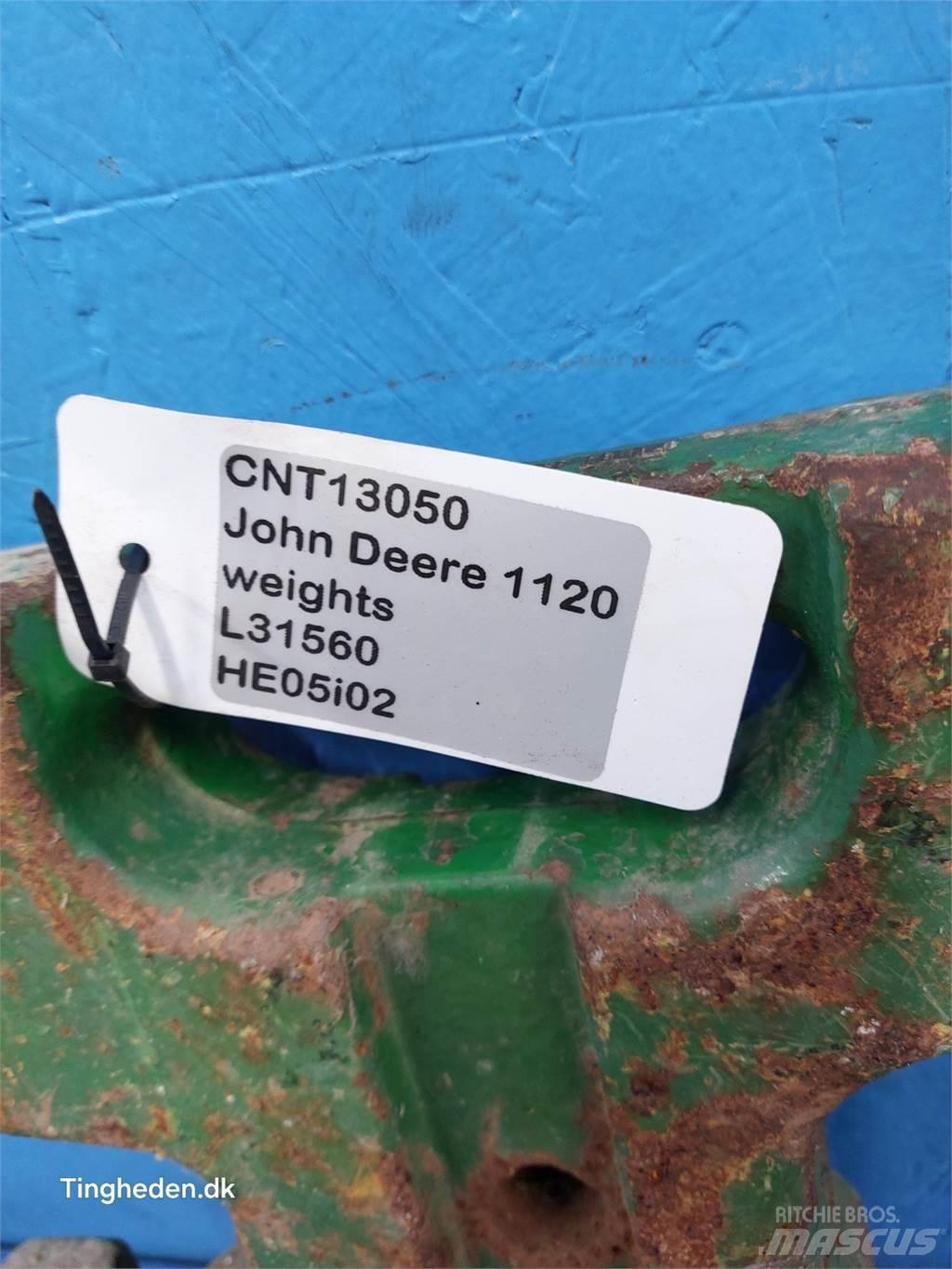 John Deere 1120 Pesos Frontais