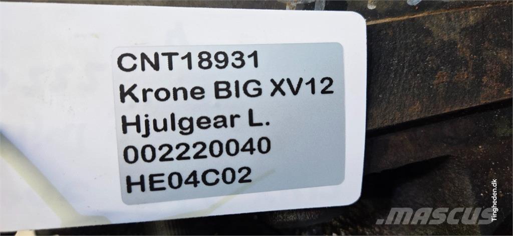 Krone Big X V12 Acessórios máquinas feno e forragem
