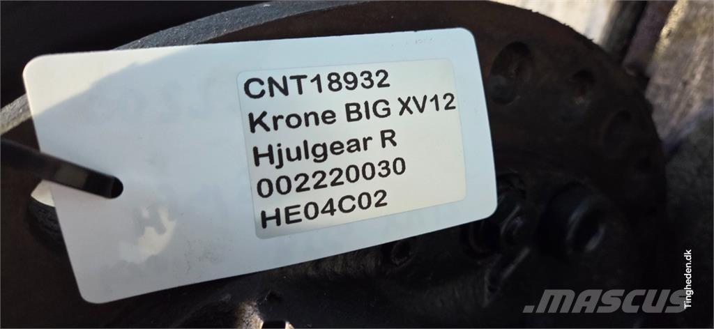 Krone Big X V12 Acessórios máquinas feno e forragem
