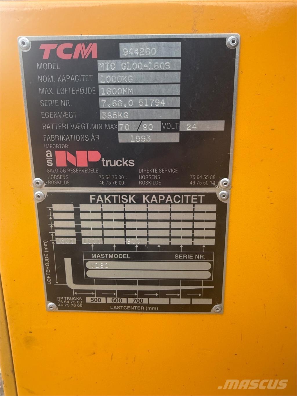 MIC 1000kg Porta-paletes manuais