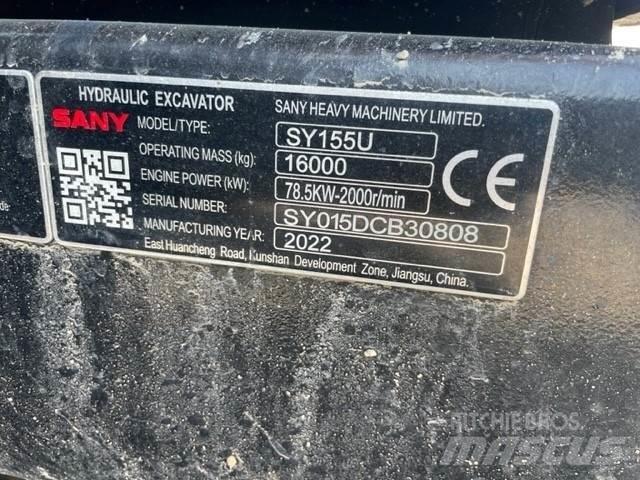 Sany SY155U Escavadoras de rastos