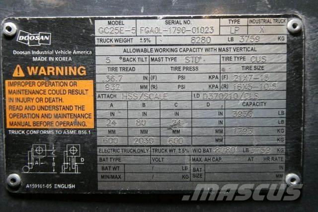 Doosan GC25E-5 Empilhadores - Outros