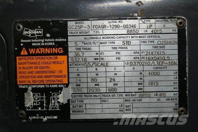 Doosan GC25P-5 Empilhadores - Outros