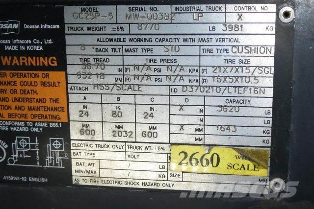 Doosan GC25P-5 Empilhadores - Outros