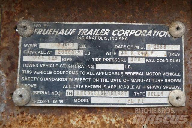 Fruehauf EL FI Reboques dolly