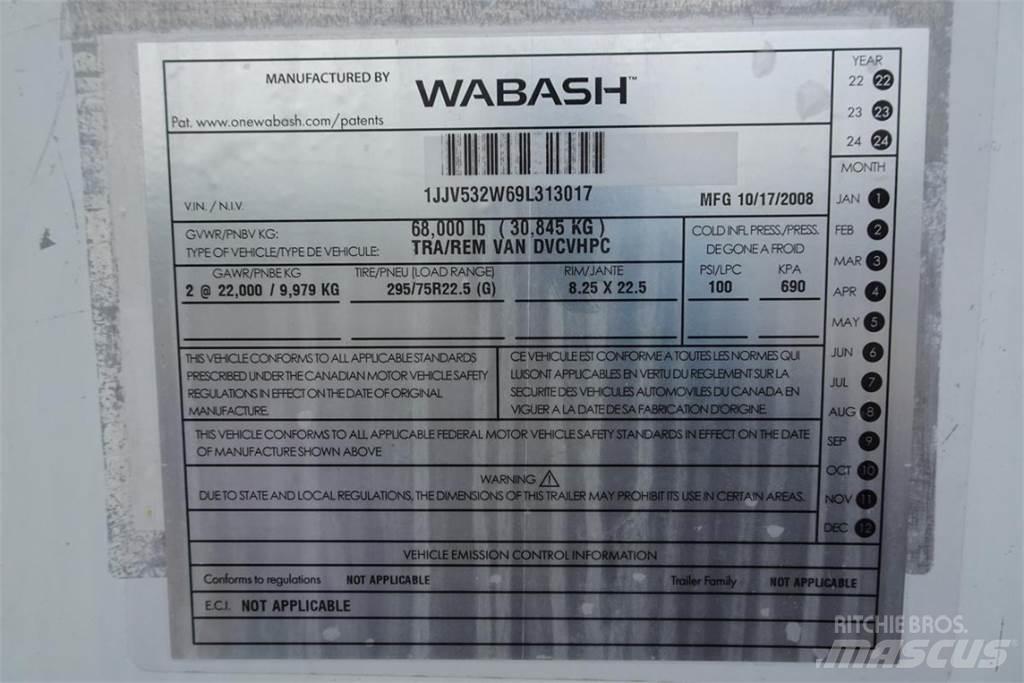 Wabash DVHDHPC Reboques de caixa fechada