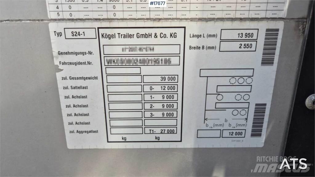 Kögel S-24 Semi Reboques Cortinas Laterais