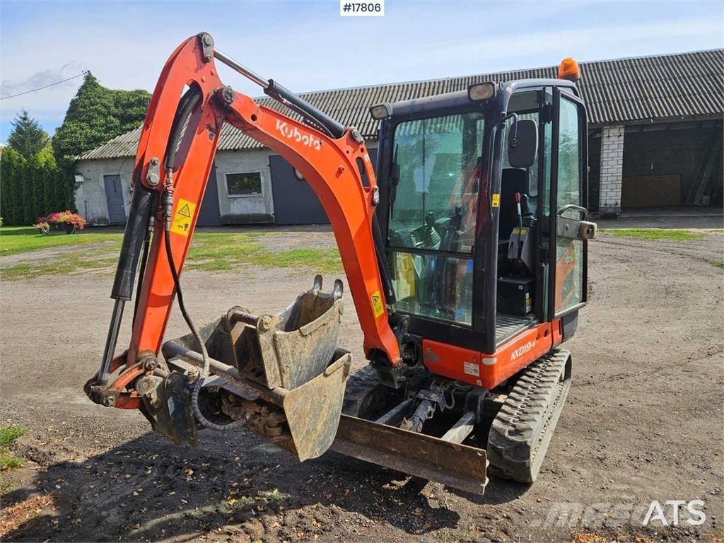 Kubota KX019-4 Mini Escavadoras <7t