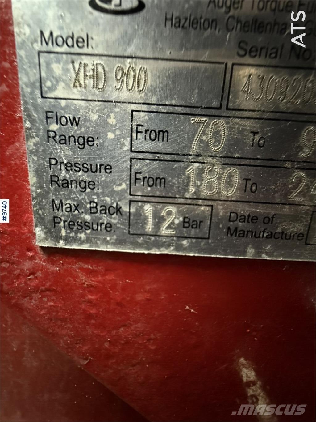 Auger Torque XHD 900 Acessórios Retroescavadoras