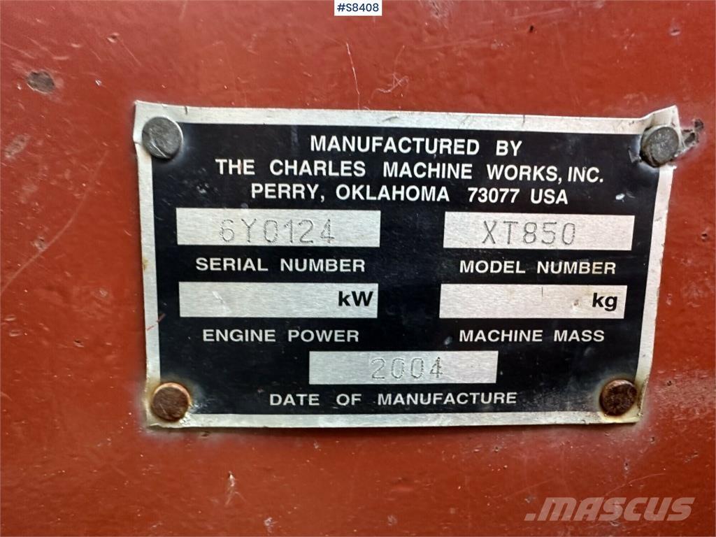 Ditch Witch XT850 Carregadoras de direcção deslizante