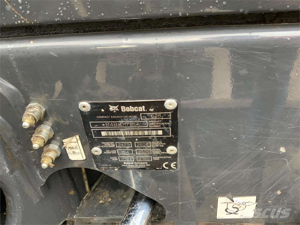 Bobcat E26 Mini Escavadoras <7t