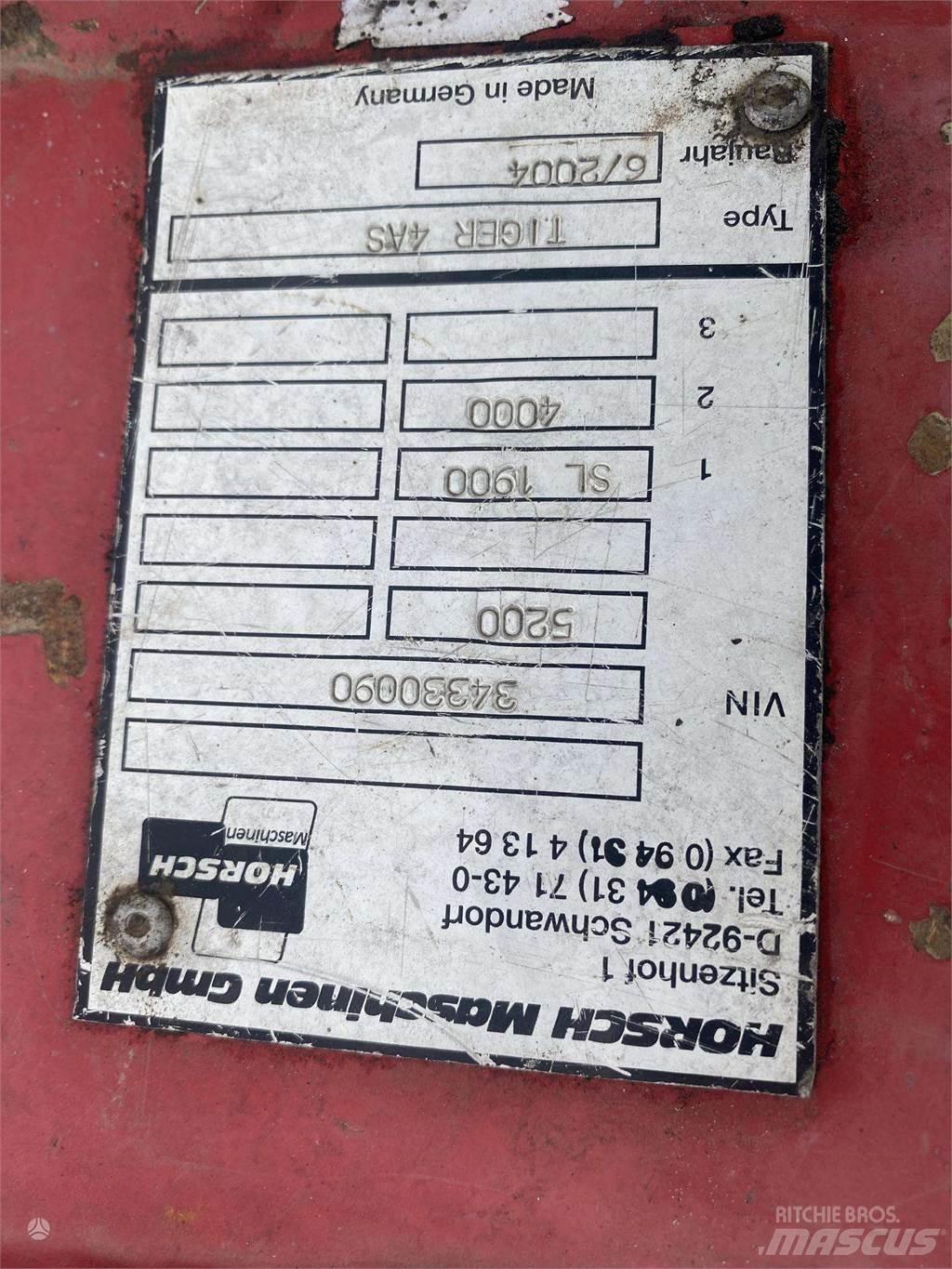 Horsch Tiger 4AS Grades