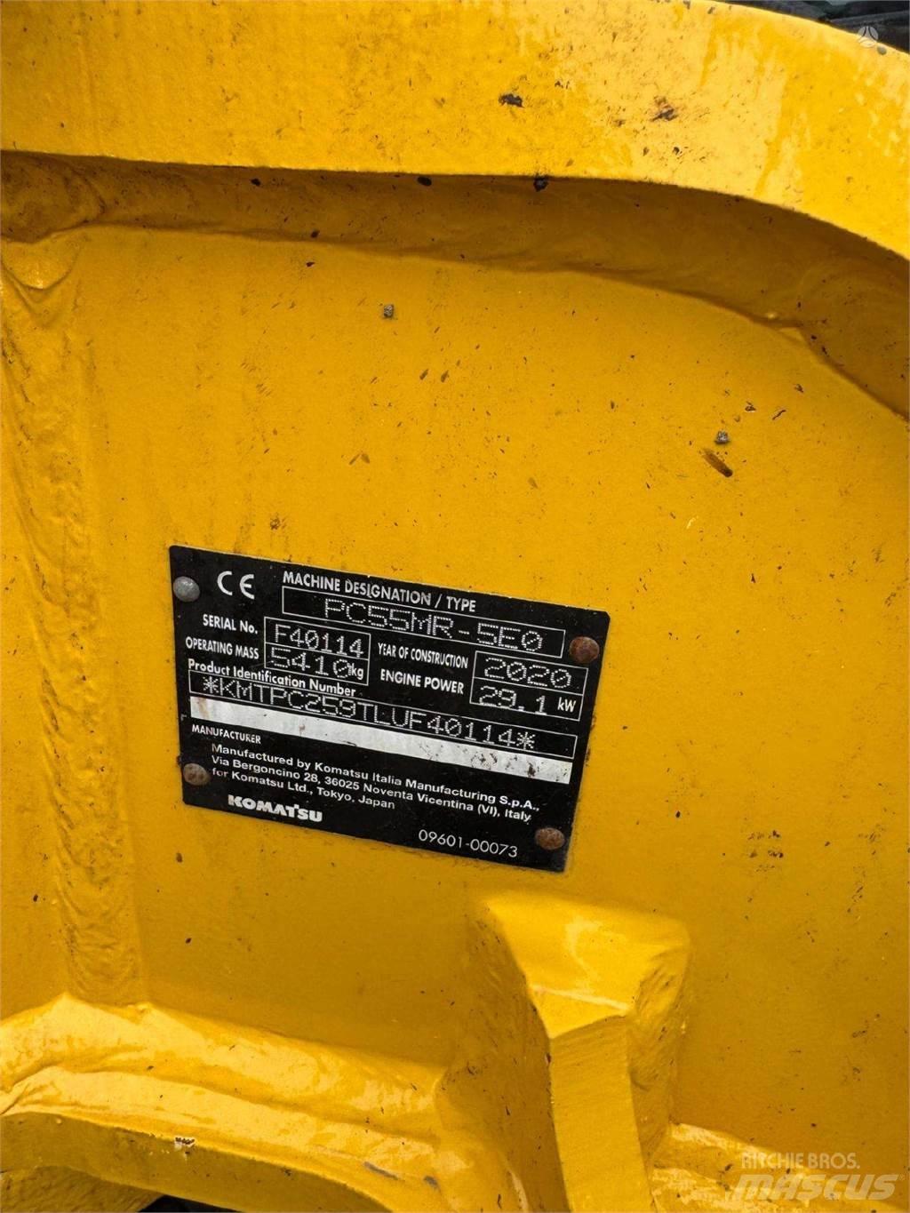 Komatsu PC55MR-5 Escavadoras de rastos