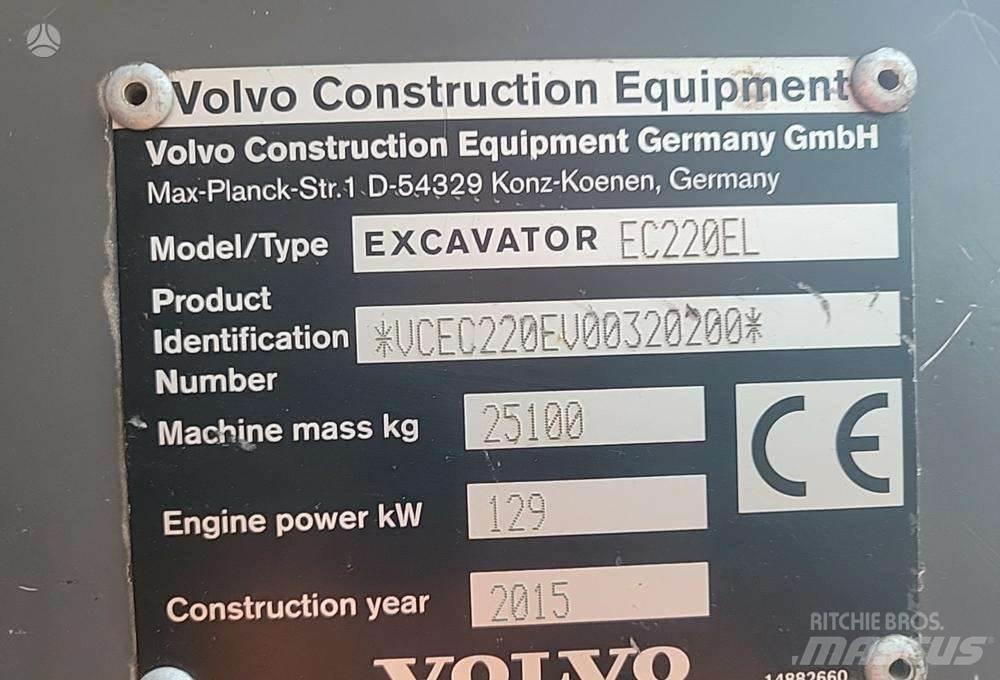 Volvo EC220E Escavadoras de rastos