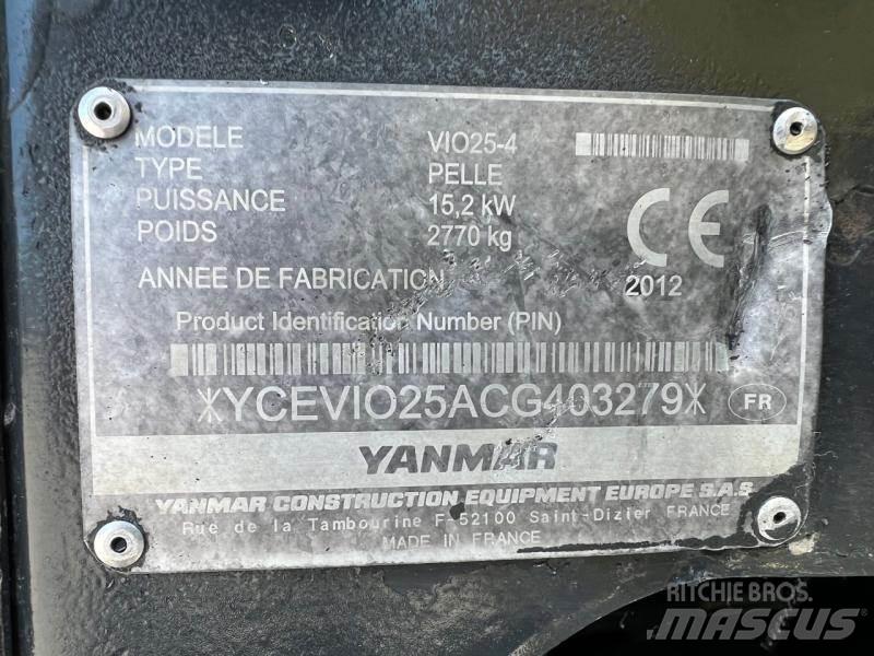 Yanmar ViO25 Mini Escavadoras <7t