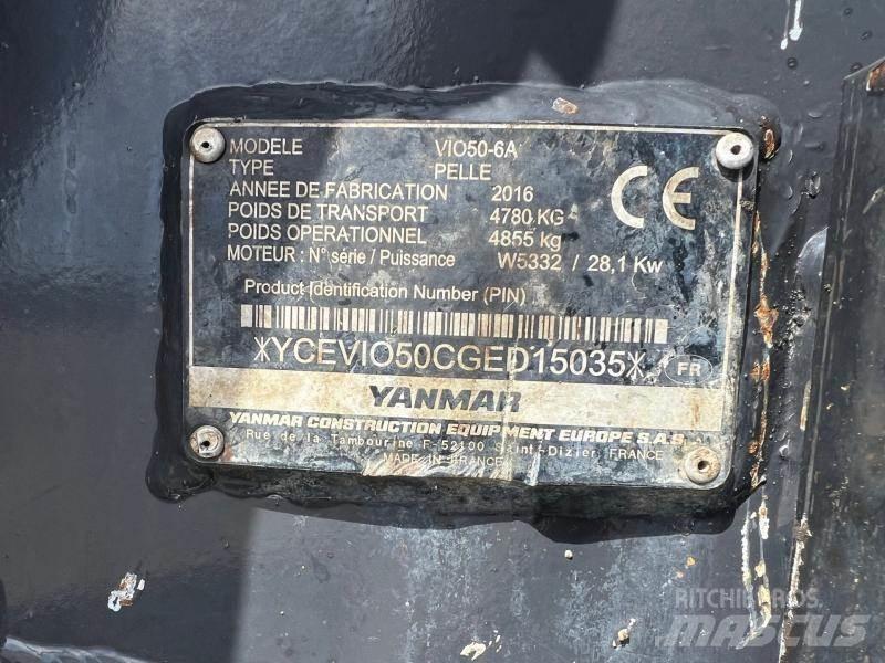 Yanmar ViO50 Mini Escavadoras <7t