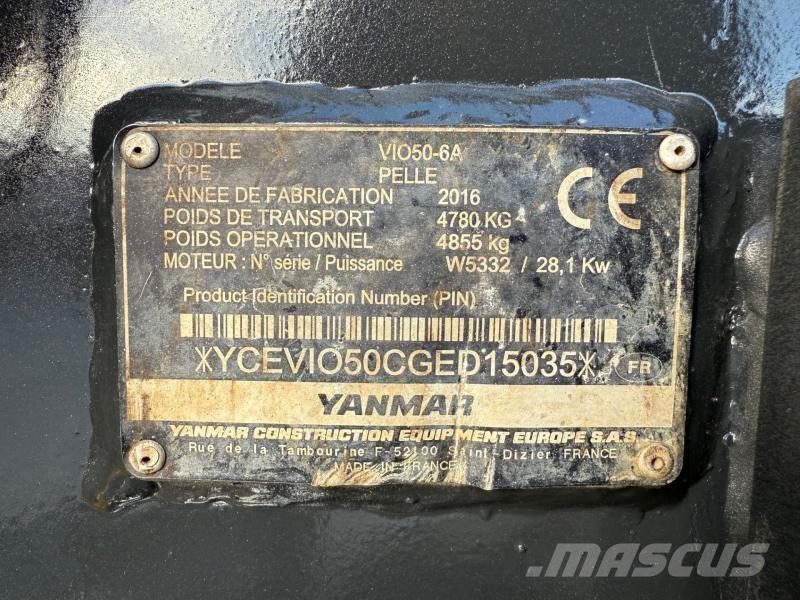 Yanmar ViO50 Mini Escavadoras <7t