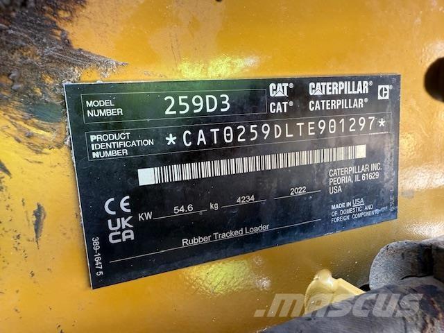 CAT 259D3 Carregadoras de direcção deslizante