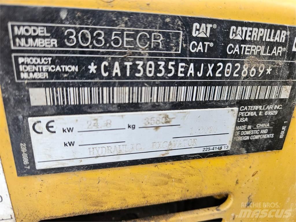 CAT 303.5ECR Mini Escavadoras <7t