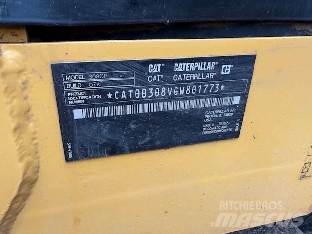 CAT 308 Mini Escavadoras <7t