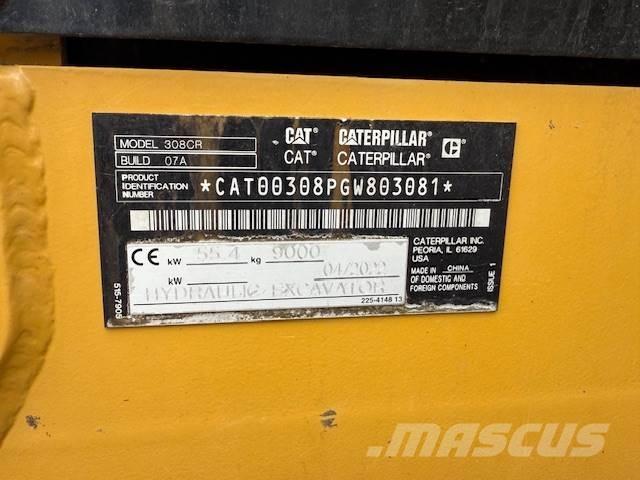 CAT 308-07 Mini Escavadoras <7t
