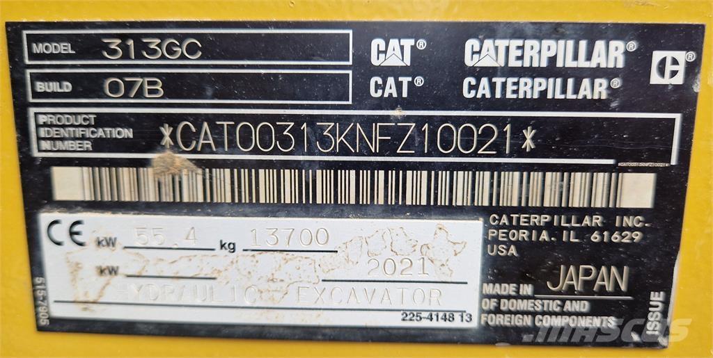 CAT 313GC Escavadoras de rastos